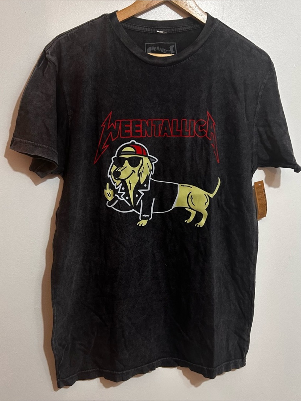 Weentallica Black Graphic Dog T-Shirt